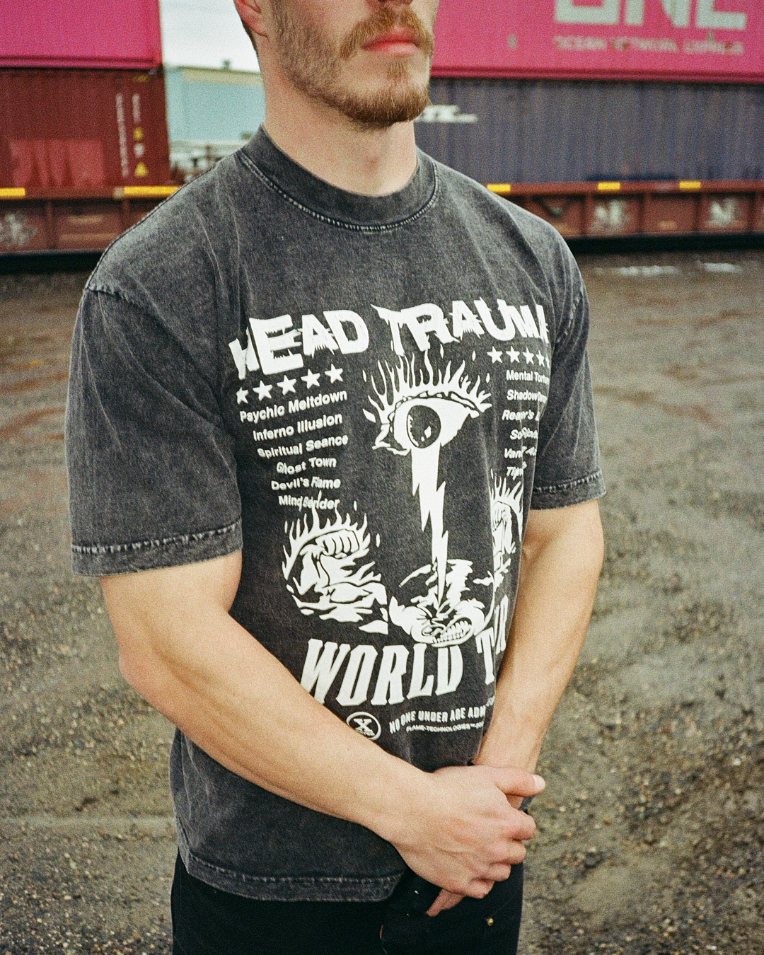 Head Trauma Tee (Vintage Black)