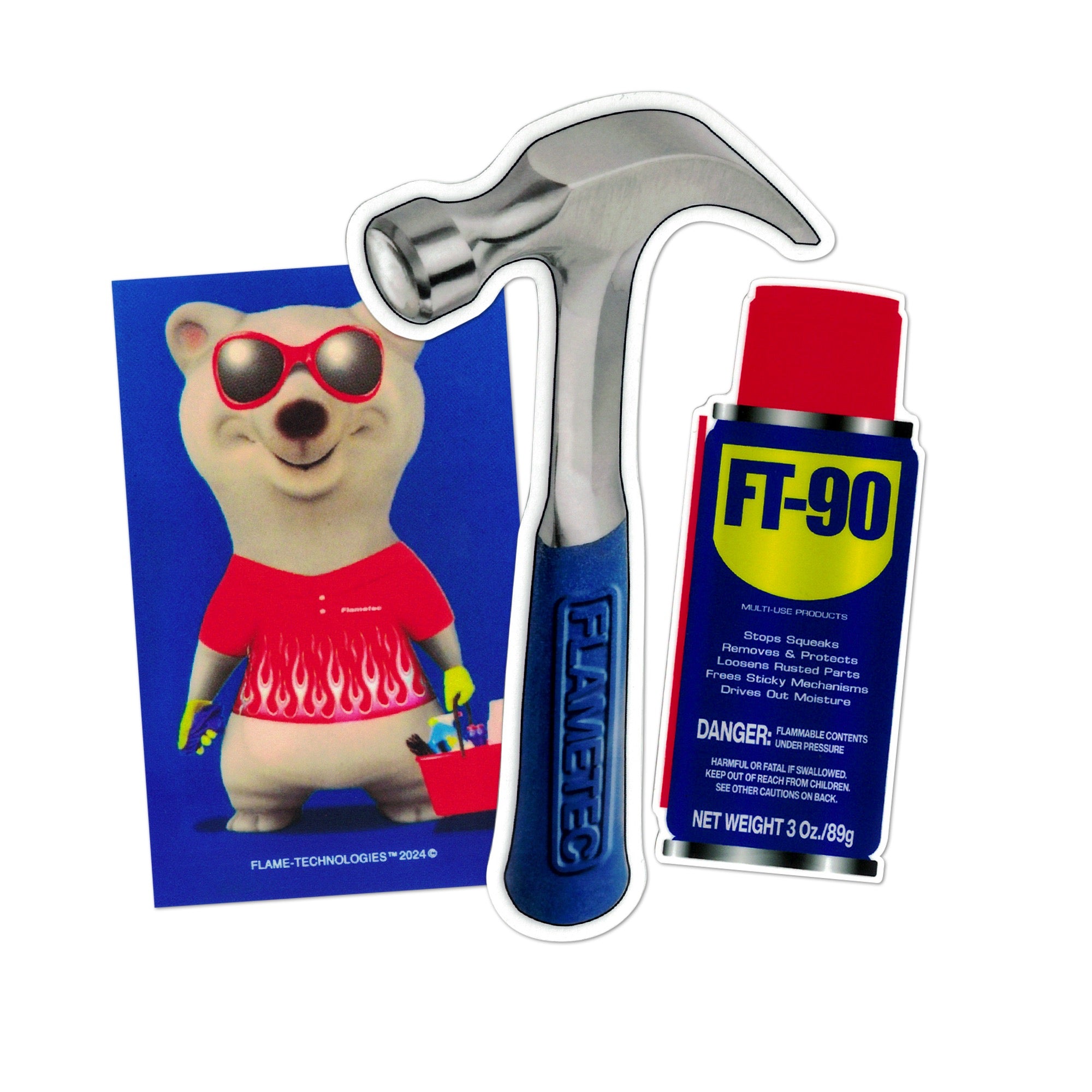 Blue Collar Sticker Pack – FlameTec