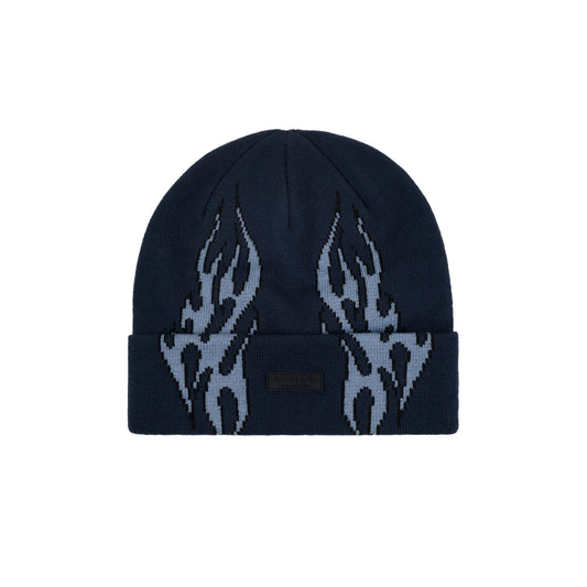 Flame Beanie (Blue)